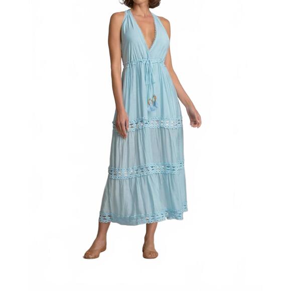 chinese dress ladies ELAN Women's Multi-Way Convertible Tie Halter Maxi Dress (White, Medium) at  Amazon Women's Clothing store